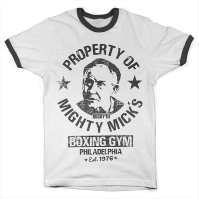 Rocky Heren Tshirt -S- Mighty Mick's Gym Wit
