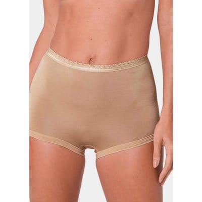 Tailleslip van katoen - karamel - Gr. 38 van Goldner Fashion