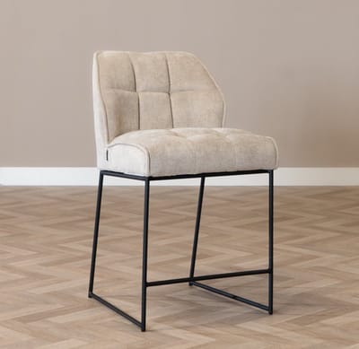 Bronx71® Scandinavische barkruk Jelle taupe 70 cm - barstoel