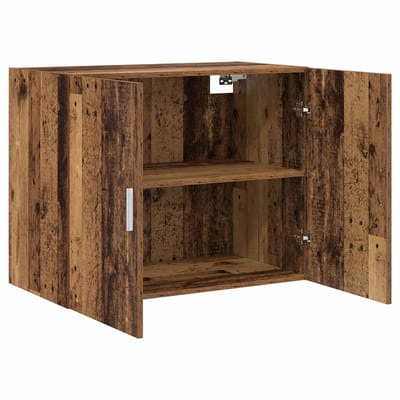 vidaXL - Wandkast - Oud - hout - 80 - x - 42,5 - x - 64 - cm - Bewerkt - hout