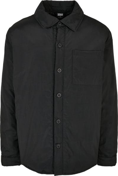 Urban Classics - Padded Nylon Shirt Jacket - XL - Zwart