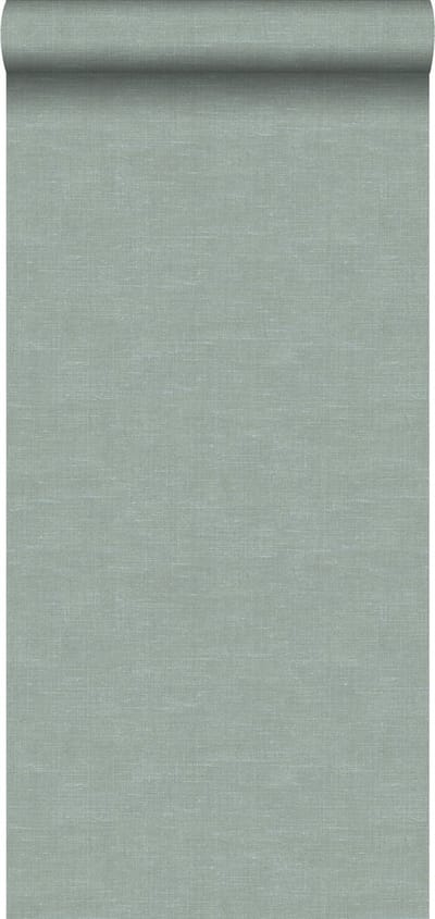 Origin Wallcoverings behang linnenstructuur celadon groen - 347633 - 0,53 x 10,05 m