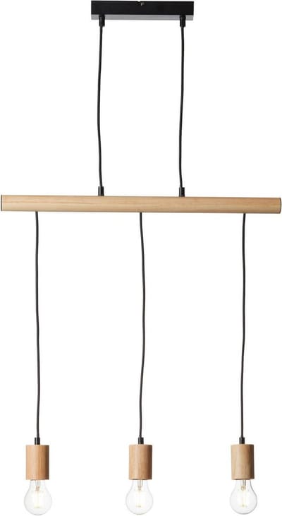 Brilliant Jenji Hanglamp - 3-lichts E27 - Hout