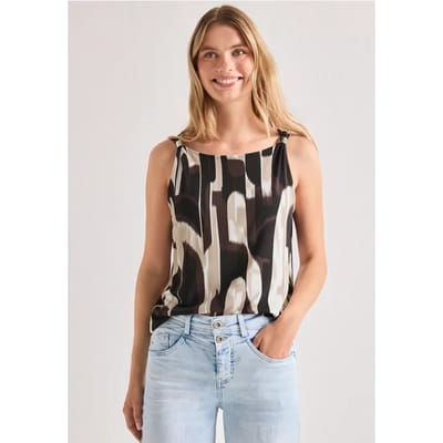 Top met boothals en schouderdetail