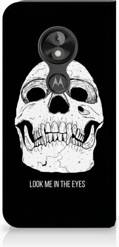 Mobiel BookCase Motorola Moto E5 Play Skull Eyes