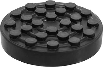 Rubberschijf - Beschermpad - Hefplatform Ondersteuning - Verstevigd Met Staal - Ø 123 mm - Zwart