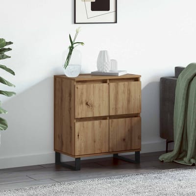 vidaXL - Dressoir - Artisan - Eiken - 60 - x - 35 - x - 70 - cm