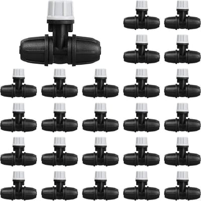 30 Stuks - druppelirrigatiedruppelaars -waterdruppelaar -druppelirrigatiesysteem -druppel irrigatie -sproeier -sproeier drukspuit -sproeier tuin - automatische tuinbesproei - druppelaars verstelbaar irrigatie - 4mm - Grijs