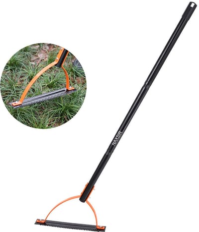 NAXSIR - Onkruidverwijderaar, Onkruidtrimmer met dubbele vertanding, 3 secties van 1,2 cm