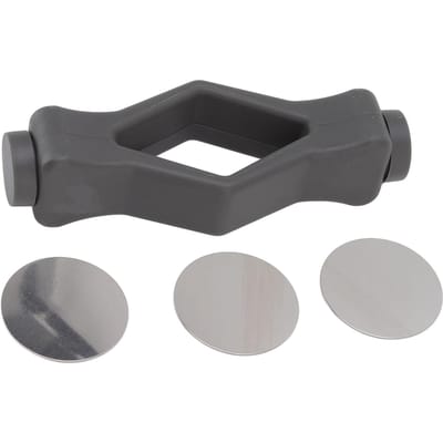 Prop de porte de machine à laver à chargement frontal en forme de bouche Aimant puissant Butée de porte de machine à laver pour la maison Noir gris