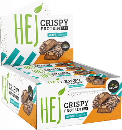 HEJ Natural HEJ Crispy Bar (12x45g) Salted Caramel - Repen - Eiwit Repen