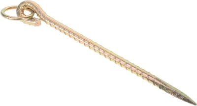 Vee Vastbind Paal - Grondpen Honden - Buiten Activiteiten - Stevig Ijzeren Materiaal - 32 cm Lengte - Goud