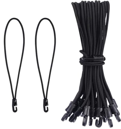 Rubberen spanners met haken - 60 stuks van 10 cm, 15 cm en 25 cm