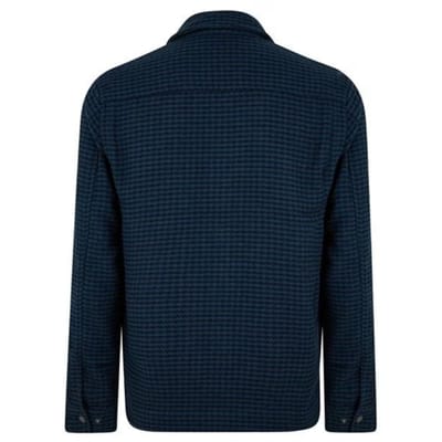 Lyle & Scott getextureerd modderig blauw jack