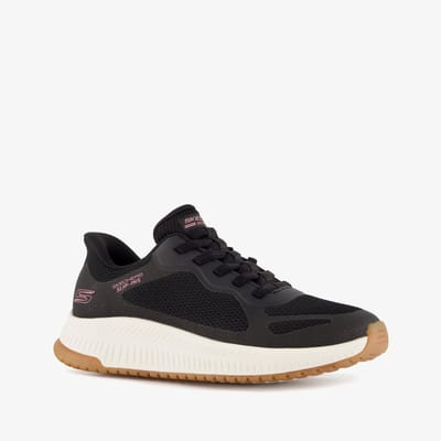 Skechers Slip-ins: BOBS Squad 4 - Staple Look - Zwart - Extra comfort - Memory Foam - Maat 37