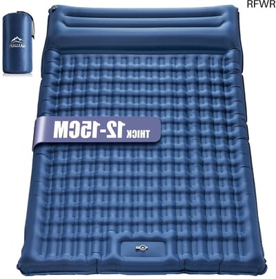 RFWR® Dubbel zelfopblazend campingmatras voor 2 personen - Ultralicht en comfortabel