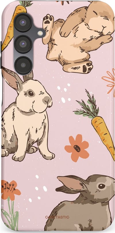 Casetastic Hoesje Geschikt voor Samsung A16 - Stijlvolle Beschermende Duo-layer Case - Hop hop knuffels