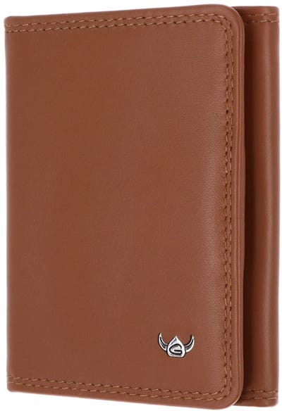 Golden Head Leren kaarthoes Polo RFID Protect Minischeintasche 1012 Cognac bruine