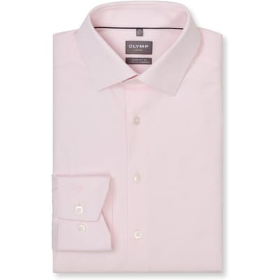 OLYMP Luxor 24/Seven Overhemd, Comfort Fit, New Kent, Roze