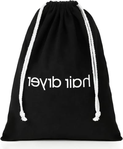 Haarföhn Organizer Tas met Koord, Reisopbergtas voor Föhn, Badkamer Accessoire, 35 x 29 cm, Polyester, Lichtgewicht en Duurzaam