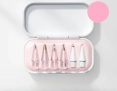 WiseGoods Premium Vervangende Potloodpunten Geschikt Voor Apple Pencil Pro & USB C Digital Pencil - Pennen Met Hoes - 6stk
