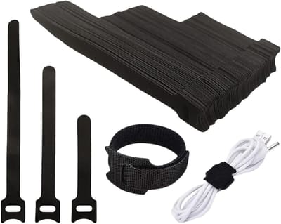 Set van 50 Herbruikbare Kabelbinders van 120mm tot 400mm, Ideaal voor Organisatie, Bevestigen en Tuinieren
