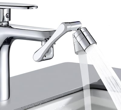 La'Moussawi ® 1440° Draaibare Kraanverlenging voor Badkamer en Keuken met Waterbesparende Functie