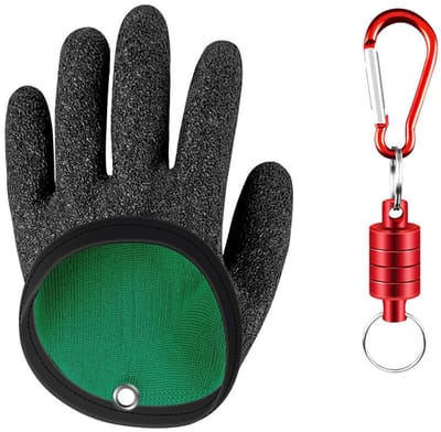 Dailygoods- Vissershandschoenen Puncture-proof - Waterdichte Handschoenen - Antislip - Lichtgewicht - Magnetische Sluiting - 19 × 11 cm - Visserijhandschoenen