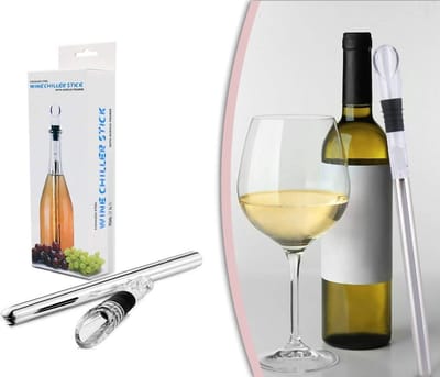 Luxe Wijnkoeler stick - Wijnkoelstaaf - Wijnkoeler - Wine Chiller - Wijnkoelstick - Wijnkoeler Staaf - Koelstaaf voor wijn - Wijnkoeler RvS - Wijnfles koeler - Zomer