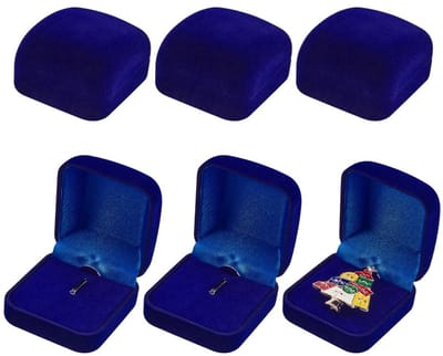Dailygoods- Opbergdoos Fluwelen - 6 Stuks - Sieradendoos - Geschenken - Verzamelstukken - Herdenkingsmunten - Kledingaccessoires - Sieradenbox