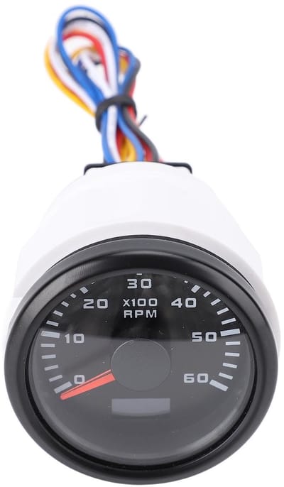 Dailygoods- Toerentellermeter 52 Mm - 6000 Tpm - Tachometer