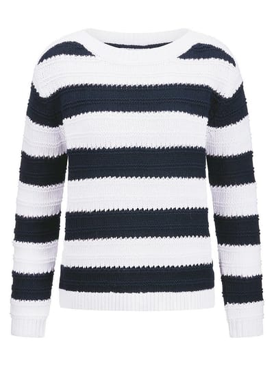 Trui boothals Van BASLER blauw