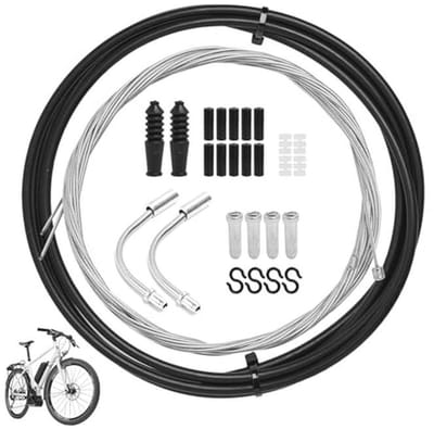 Universele Fiets Remkabel Set voor Mountainbikes en E-Bikes - Duurzaam en Eenvoudig te Monteren