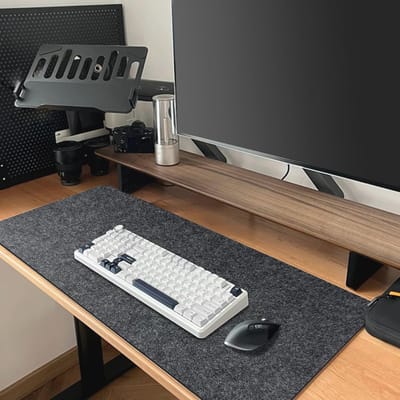 Antislip Bureauonderlegger Vilt 80 x 40 cm voor Thuiswerk en Kantoor