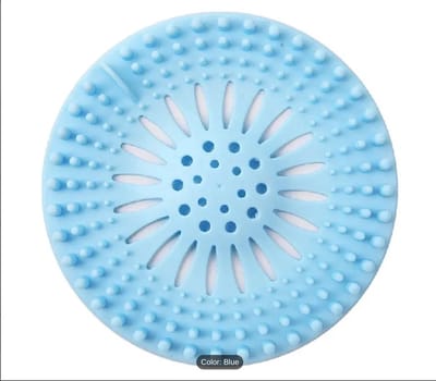 Finnacle - BLAUW - Luxe Afvoer Plug - Zeef Stopper - Universele Haarfilter - Haarvanger - Gootsteenstop - Afvoerputje Stopper - Putje Rooster - Voor Wastafel - Gootsteen - Spoelbak - Keuken - Wasbak - Badkuip - Aanrecht - Siliconen
