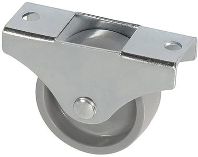 Dörner + Helmer bokwiel - 45 x 17 mm - kunststof wiel - grijs - 50 kg