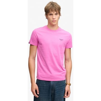 Superdry - Essential Serif Logo T-shirt Slanke Pasvorm - Heren - T-shirts