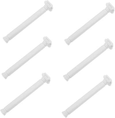 Romeinse Zuilen Decoratie - Mini Pilaren Beeldjes - Huis Inrichten - Stabiele Platte Basis - 6.00X0.90X0.90CM - Wit