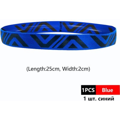 Ademend Sport Hoofdband voor Mannen Vrouwen Elastisch Zweetband Hardlopen Yoga Tennis Fitness Zweet Haarbanden blue