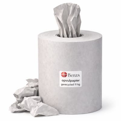 Benza - Opvulpapier Rol 11 KG – Gerecycled Verpakkingspapier – 35 cm Breed – Vulpapier voor Dozen – Opvulmateriaal Webshop – Verhuizen & Verzenden