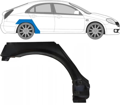 Reparatiepaneel achterspatbord voor Nissan Primera P12 2001-2007 / Rechts