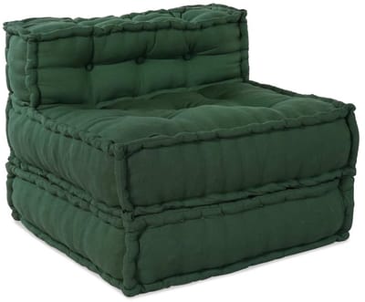 vidaXL - Modulaire - bankstel - 70x70x54 - stof - groen