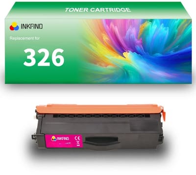 INKFIND TN326 Magenta tonercartridge geschikt voor Brother DCP L8400 CDN/DCP L8450 CDW/HL L8250 CDN/HL L8350 CDN/HL L8350 CDW/HL L8350 CDWT/MFC L8650 CDW/MFC L8850 CDW 1 PACK-Magenta