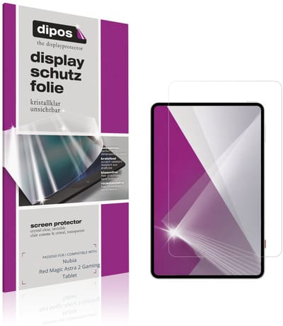 dipos – 2x Beschermfolie geschikt voor Nubia Red Magic Astra 2 Gaming Tablet | Krasbestendige & heldere Screenprotector Ultra-Thin