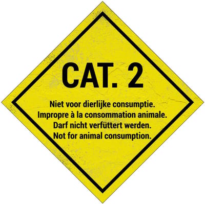 Categorie 2 bord | Sign Again materiaal | 10 x 10 cm