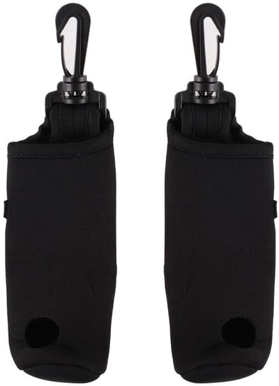 2 Pcs Black Golf Ball Outdoor Tote Bag - Portable Hook Golf Ball Storage Bag Organizer - Waterproof met Hanging Hook