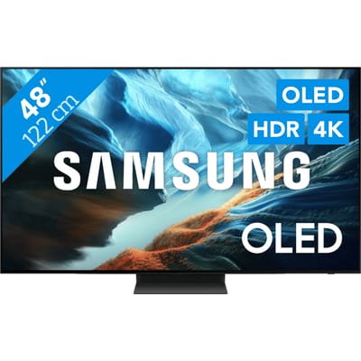 Samsung QE48S90H - Televisie - 48" - OLED - 4K Ultra HD - Motion Xcelerator - HDR-ondersteuning - Wifi - Smart TV - Tizen - Benelux model