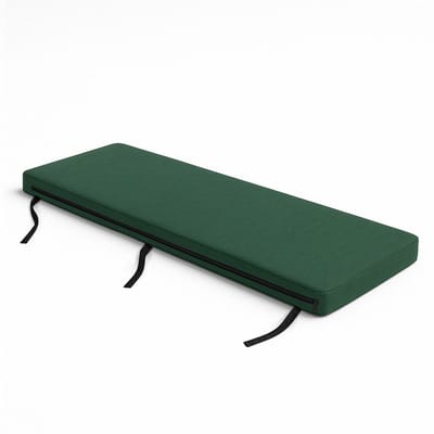 FEROCITY - Tuinbankkussen 180x25 cm - Weerbestendig & Waterdicht - Bierbankkussen Zitbankkussen - Bevestigingsriemen - Polyester - Groen