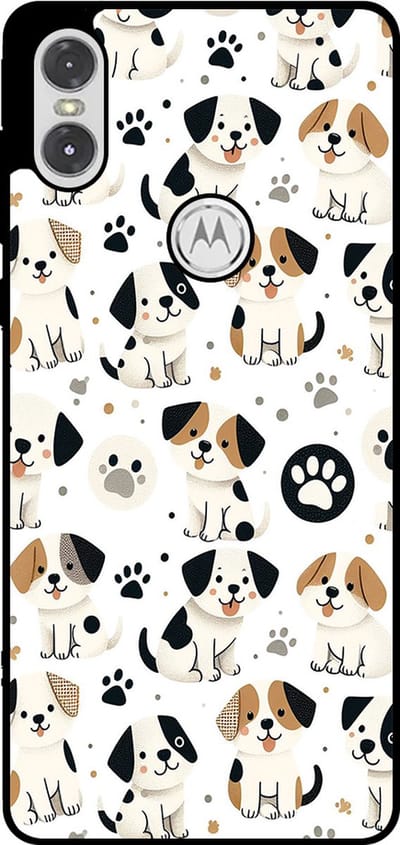 Smartphonica Telefoonhoesje Geschikt voor Motorola One P30 Play met honden opdruk - TPU backcover case dog design geschikt voor Motorola One P30 Play