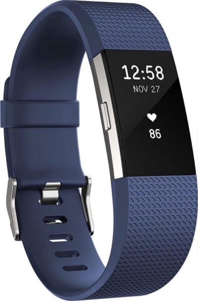 CHPN - Horlogebandje - Bandje geschikt voor Fitbit - Fitbit Charge 2 Sportbandje - Blauw - S - Horlogeband - Excl. fitbit - Armband -Polsband - Stappenteller